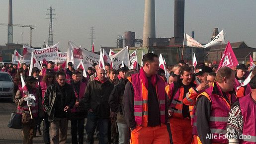 Warnstreik in Duisburg