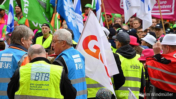 Warnstreik in Dresden