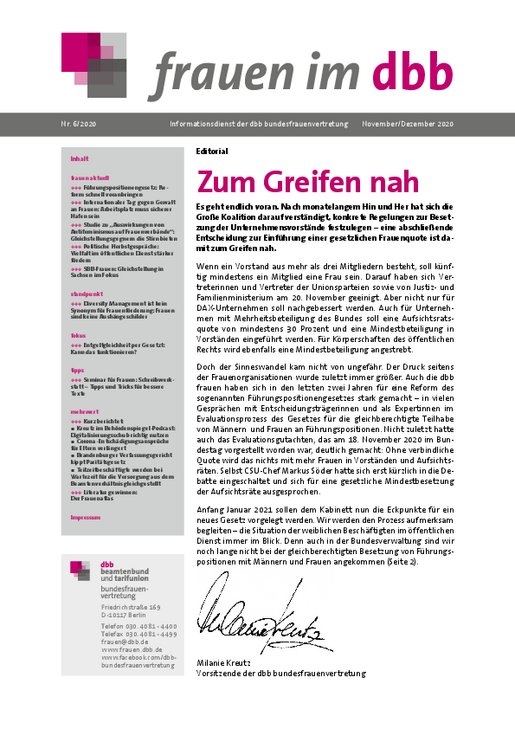 Ausgabe Nr. 06, November/Dezember 2020