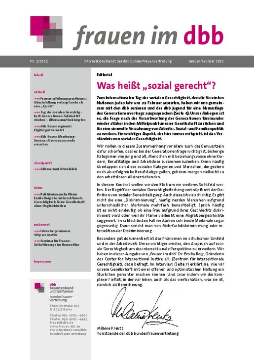 Ausgabe Nr. 01, Januar/Februar 2022